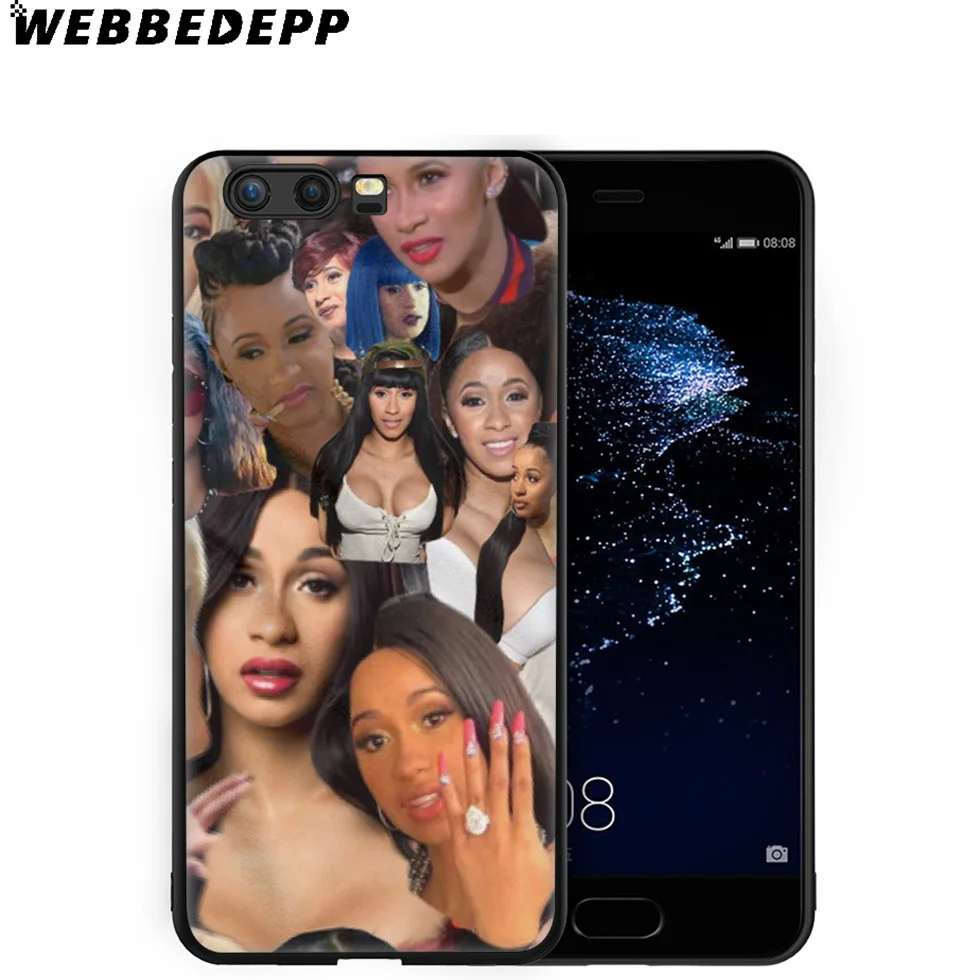 WEBBEDEPP Cardi B CardiB сексуальный мягкий чехол для Huawei P8 P9 P10 P20 P30 Lite Pro P Smart Z Plus 2019 Y6 Prime 2018