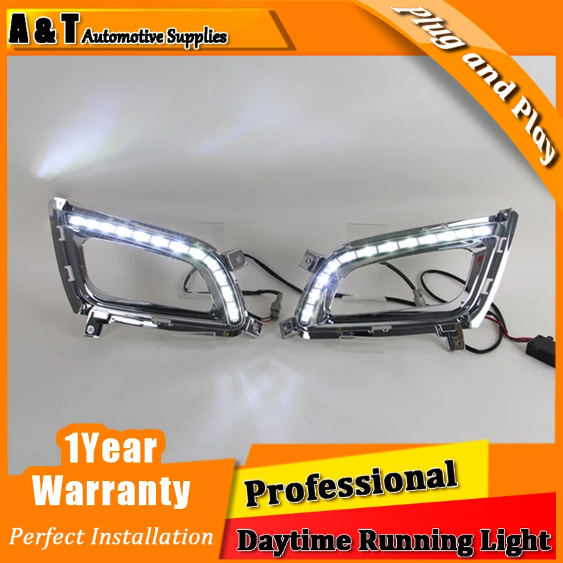 Car styling For Kia K5 LED DRL led fog lamps daytime running lights High brightness guide Four eye style | Автомобили и мотоциклы