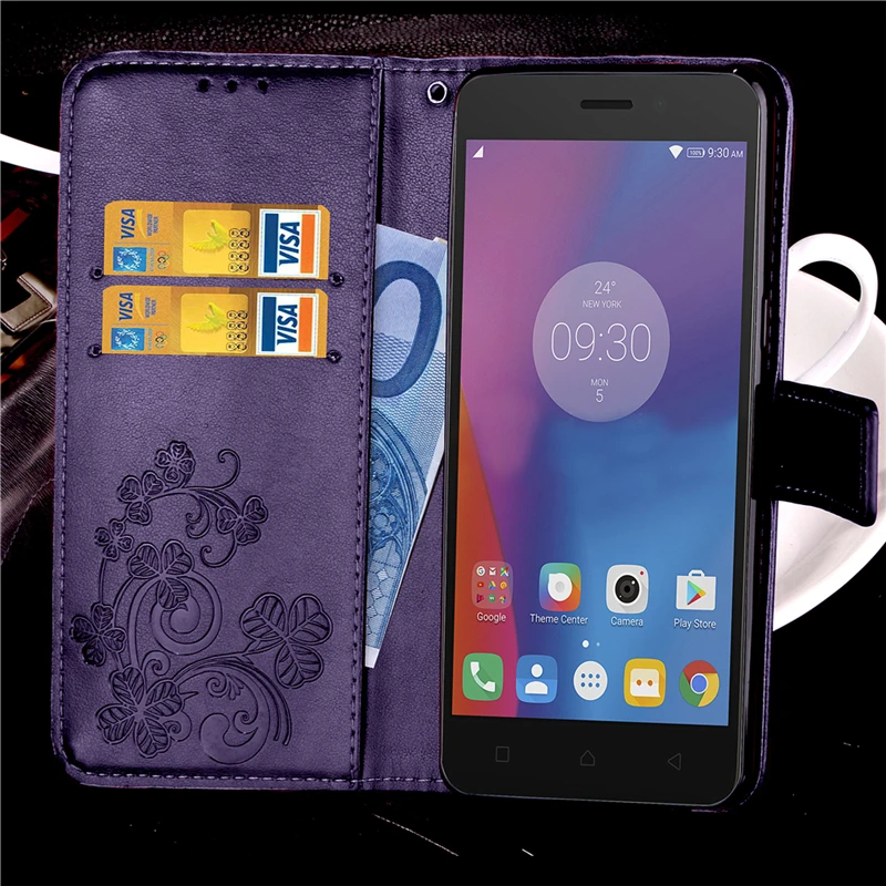 3D цветок кошелек кожаный чехол для lenovo плюс A1010a20 A2010 A2020 a40 A7000 K6 K33a48 K33A42 K3 K6 Plus Note K53a48 P2 Капа