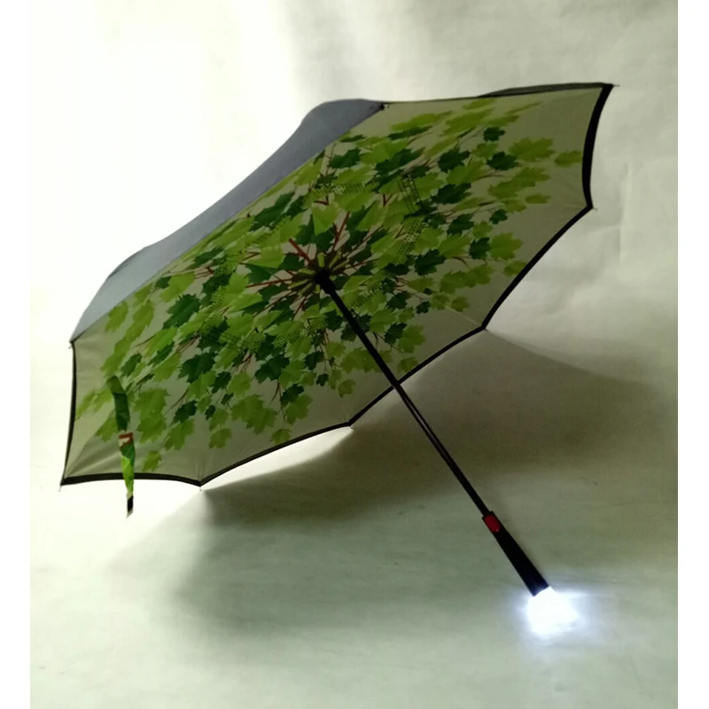 Лучшие продажи 2018 продукты инновационные подарки LED зонтик обратный