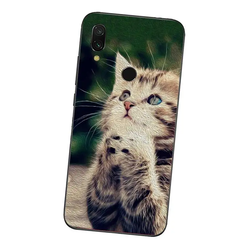 N285 кошки симпатичные из мягкого ТПУ силиконовый чехол для Xiaomi Redmi Note 3 4 4X5 5A 6 7 Pro
