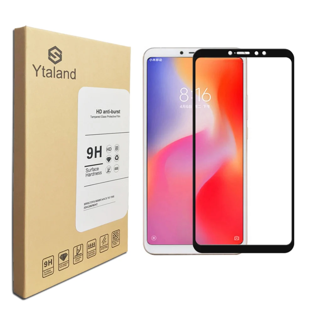 Закаленное стекло Ytaland с полным покрытием для XiaoMi Mi Max 3 защитная стеклянная