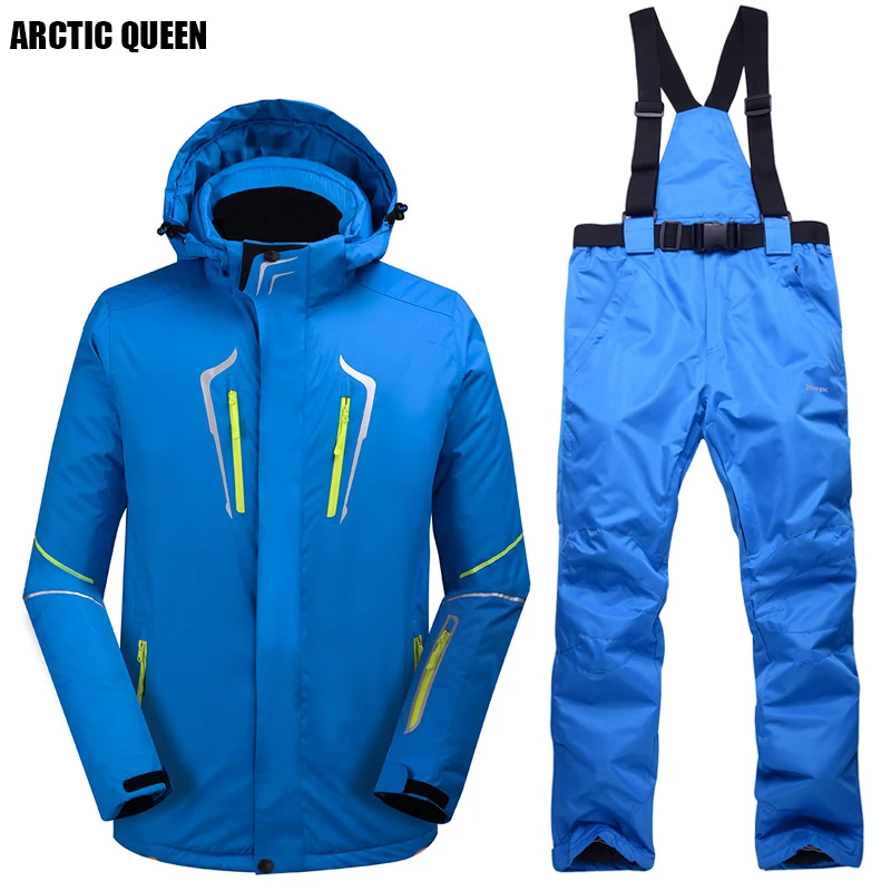 ARCTIC QUEEN мужской лыжный комплект ветрозащитный водонепроницаемый для