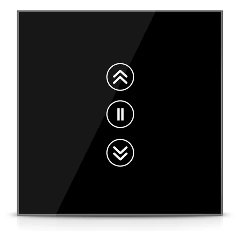Black Умный переключатель для штор для электрических Curtians WiFi tuya Smart Life APP контрольные роликовые навесные переключатели 110 В 220 в черный - Цвет: Black