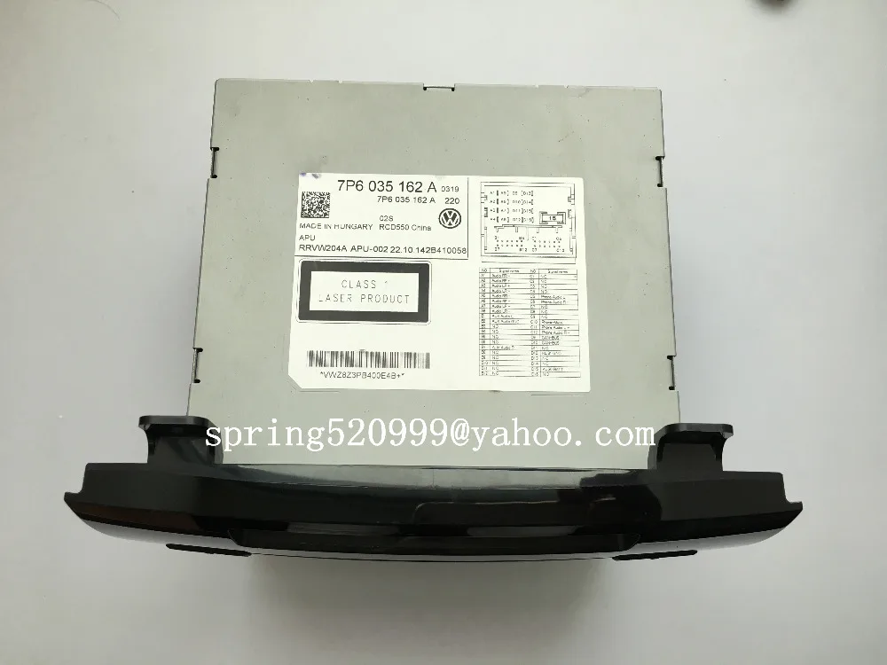 Alpine 6 устройство смены компакт-дисков аудио медиа для VW RCD550 7P6035162B P6035195D VW Touareg 7 P стерео радио с сенсорным экраном аудио автомобиля