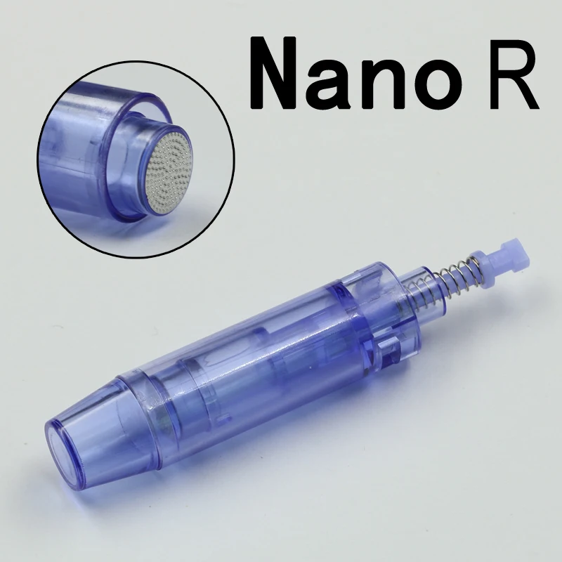 Синяя микро игла 50 шт. 12 24 36 контактов каргридж Электрический DR derma pen головка