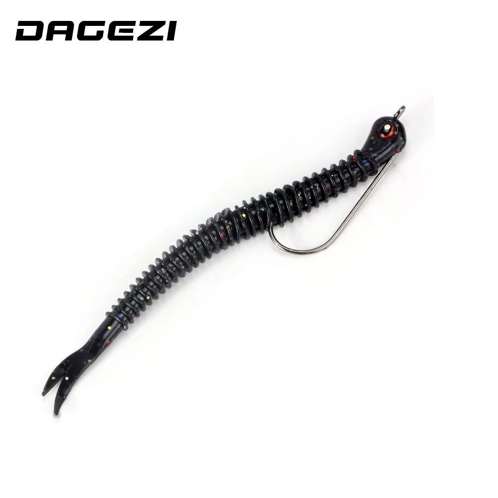 DAGEZI 8 шт./лот мягкие блесны для рыбалки (13 см)/5G с длинным шлейфом девочек приманки