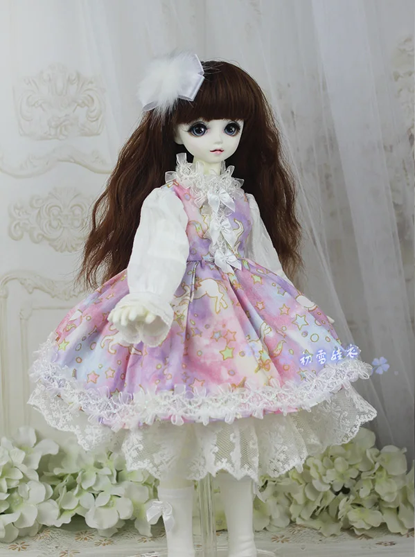 Bjd 1/3 одежда 1/6 BJD 1/4bjd sd Кукла Одежда модное весеннее платье юбка комплект для DIY
