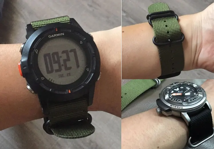 Ремешок нейлоновый для наручных часов роскошный сменный Браслет Garmin Fenix 3 5X 26 мм 5