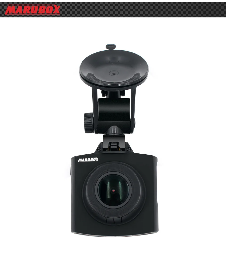Marubox M340GPS Автомобильный видеорегистратор с GPS информатором, Русские голосовые оповещения, предупреждение водителя о радарах и камерах на дороге, поворотное крепление,содержит информацию о радарах более 10 стран
