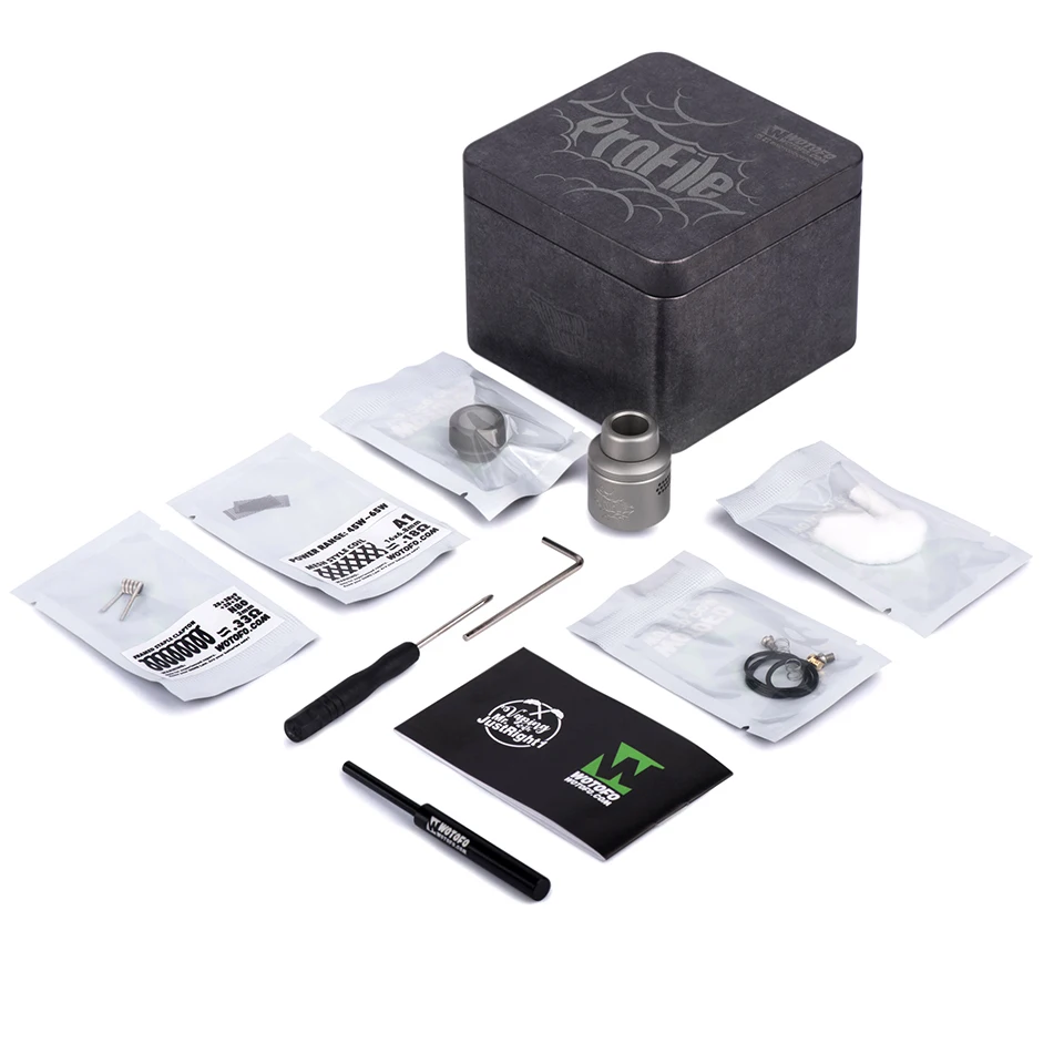 Памятная версия атомайзера Wotofo титановый профиль RDA атомайзер 24 мм с сетчатой