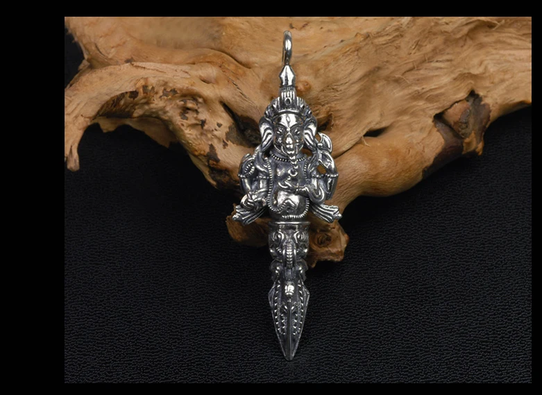 

Pure 925 Sterling Silver Jewelry Trunk Charms Punk Pendants for Men And Women Thai Silver Necklace Chain Fine Gift 1273