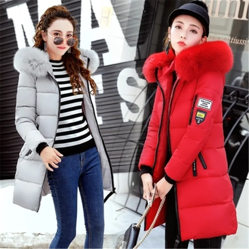Женская куртка с большим меховым воротником Lange Winterjas Dames Parka Femme 544 зима 2020 | одежда