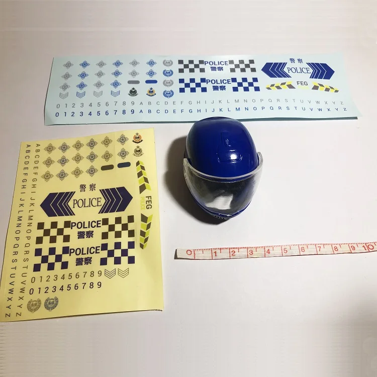 Масштаб 1/6 Гонконгский полицейский сейф шлем мотоциклетная шляпа модели для 12