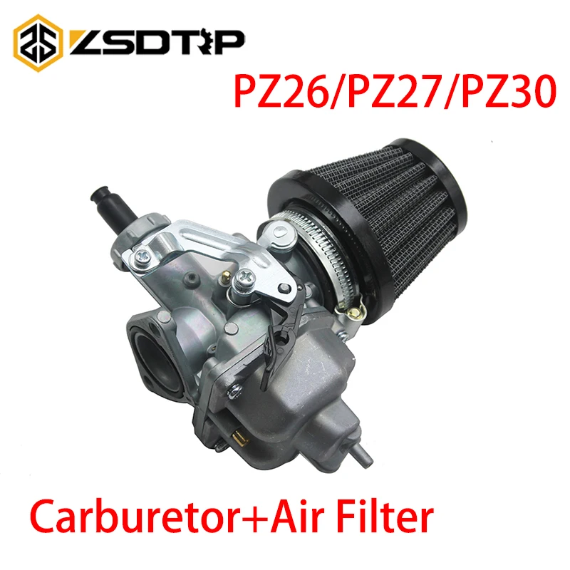 Карбюратор ZSDTRP PZ26/PZ27/PZ30 воздушный фильтр для двигателя Keihin 125 250cc 26 мм 27 30