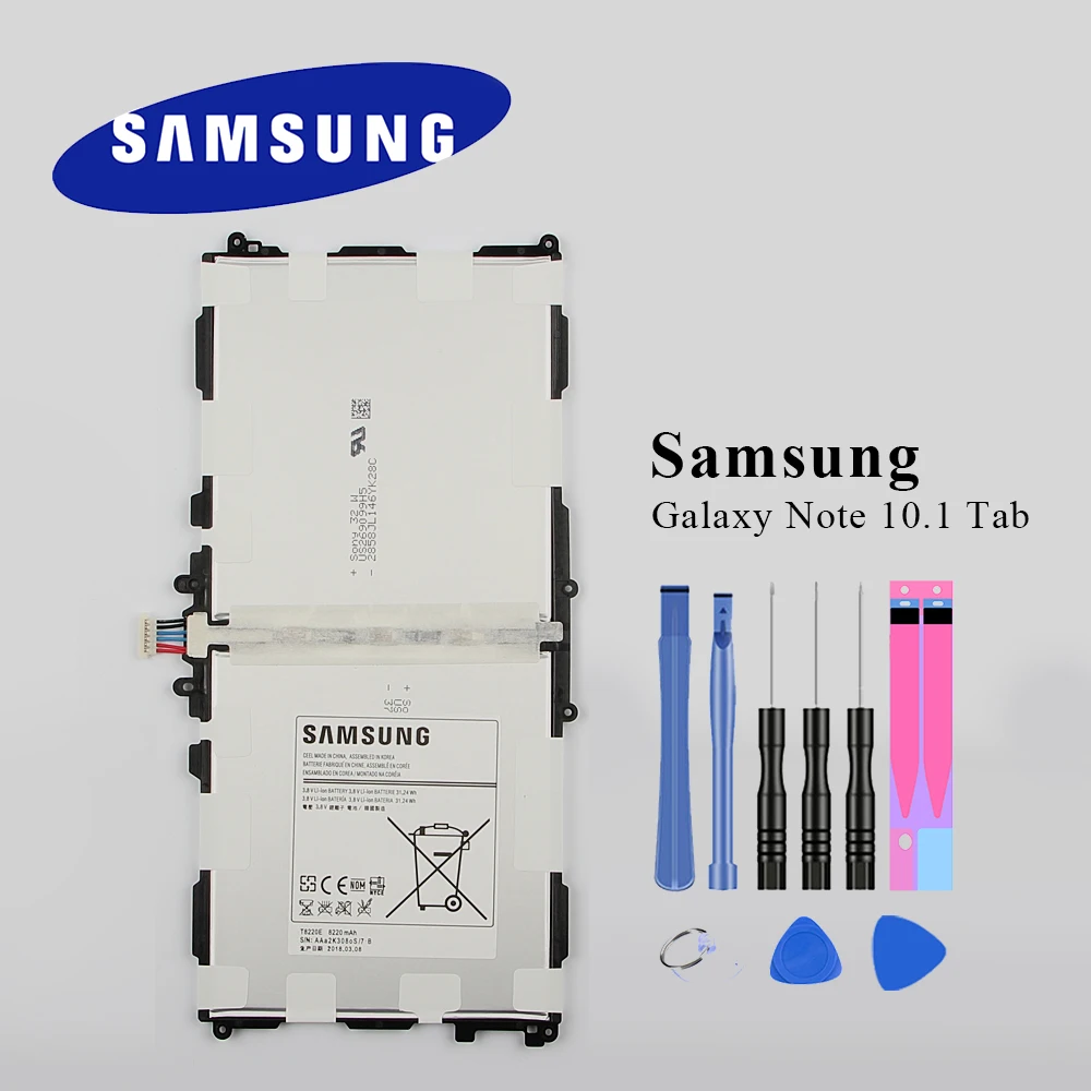 Планшет Батарея T8220E для samsung GALAXY Note 10,1 вкладка Pro 10,1 P600 P601 P605 SM-P607 SM-T520 SM-T525 8220 мА-ч