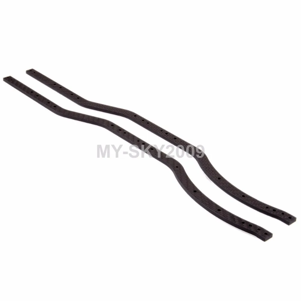 2pcs AX30502 Carbon Fiber Chasis Rail Set For RC 1:10 Axial SCX10 2012 Jeep AX90028 Deadbolt AX90044 | Игрушки и хобби