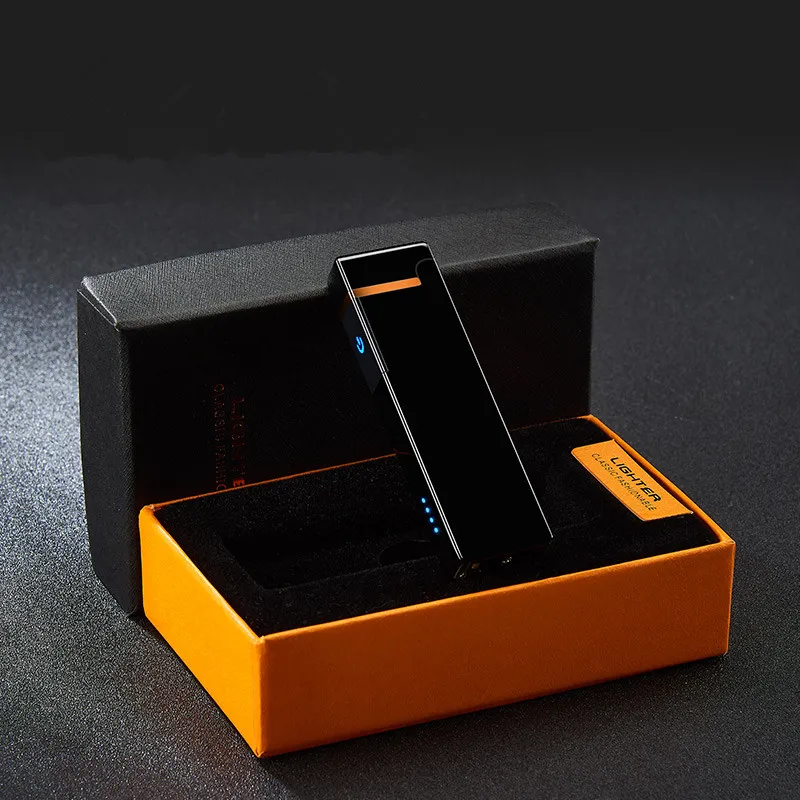 Тонкая ветрозащитная электронная сигарета usb плазменная зажигалка с