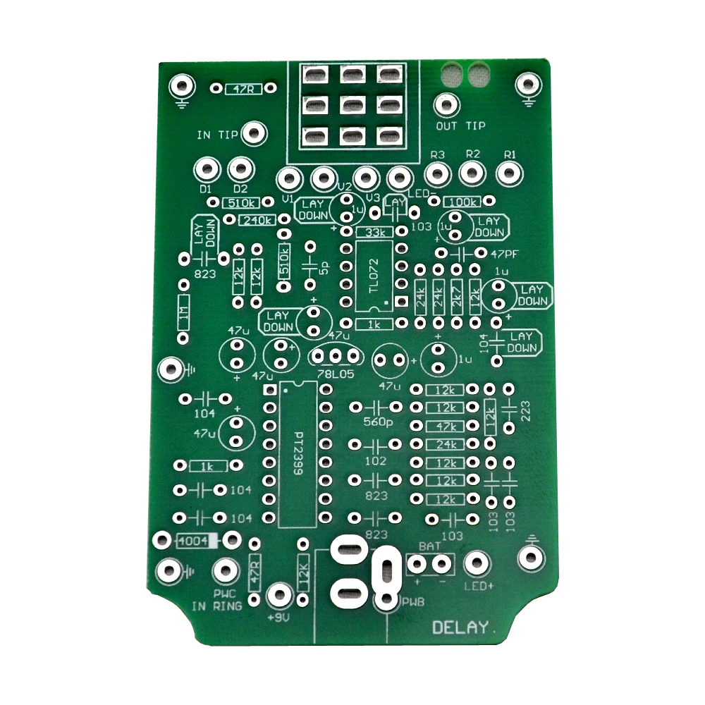 Новые наборы педалей для задержки гитары PCB и 3PDT 9 контактный ножной выключатель