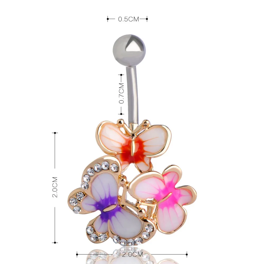 Женское кольцо для пирсинга пупка из медицинской стали|ring unique|ring size measurement toolring