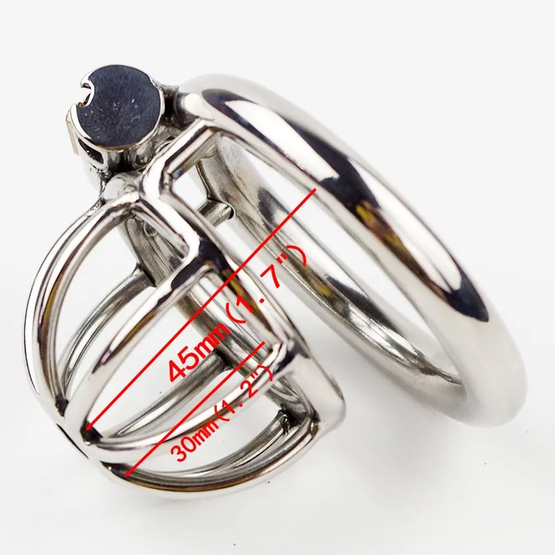 Супер маленькое устройство верности для мужчин из нержавеющей стали 45 см клетка