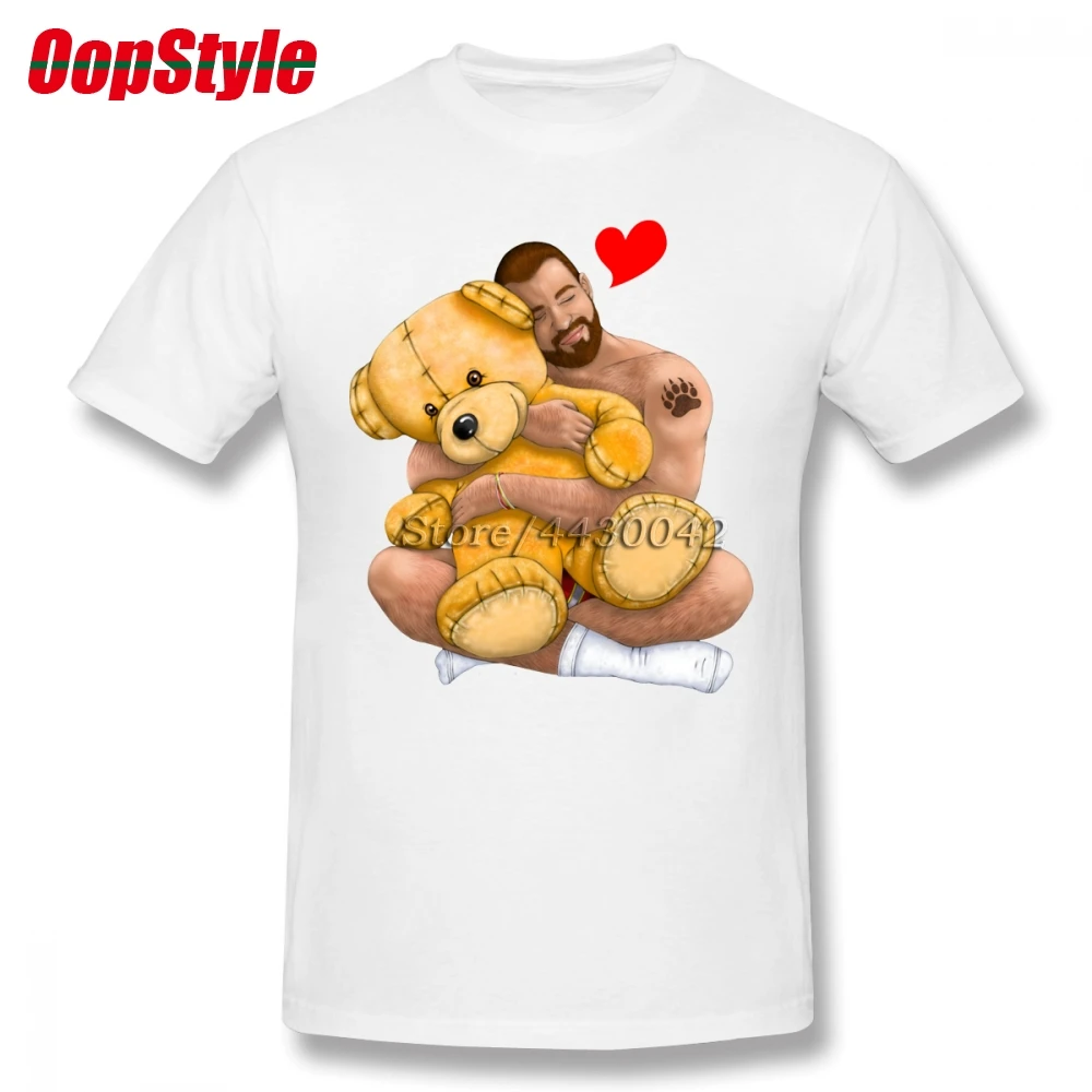 Мужская футболка с надписью Bear Hug Gay Pride Gaybear хлопковая Футболка больших размеров
