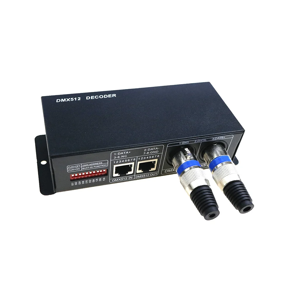 Светодиодный декодер светодиодный RGB DMX 512 3 канала * 8A светильник канала|dmx512 decoder|led