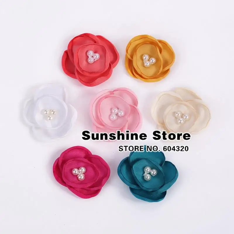 Необычный Лотос мака для волос атласный тканевый цветок повязка на голову