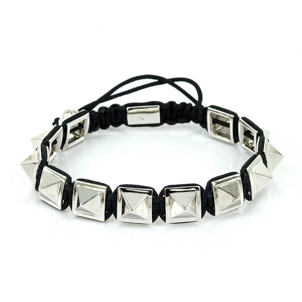 Модный мужской браслет шармы в виде Императорского квадрата плетеные браслеты