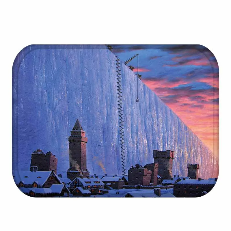 New Welcome Mats Retro Castle Print Area Rug Doormats Bathroom Kitchen Carpet Home Sand Free Living Room Anti-Slip | Дом и сад