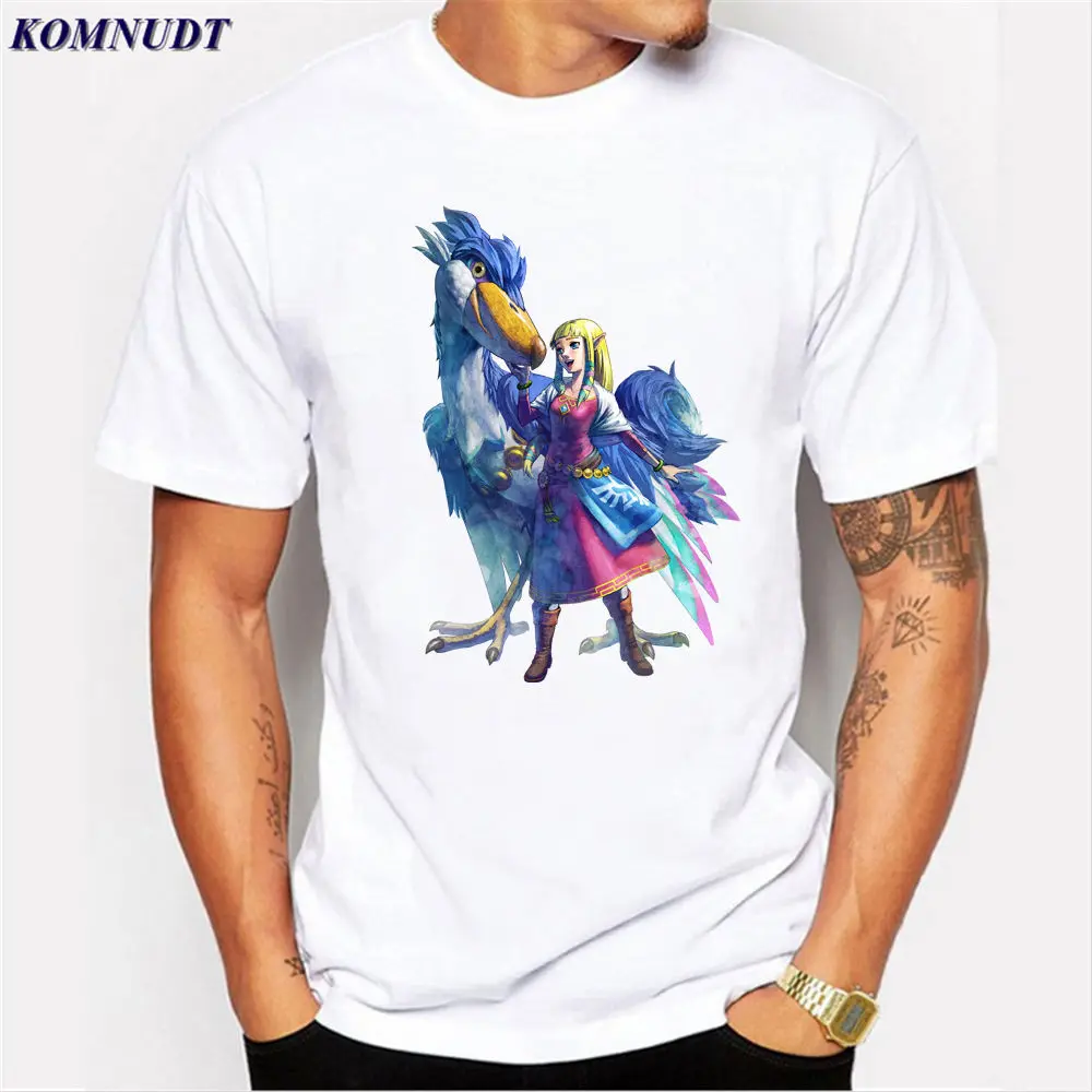 2018 Legend of Zelda футболки Для мужчин игры SWAG человек Футболки Лето Высокое качество