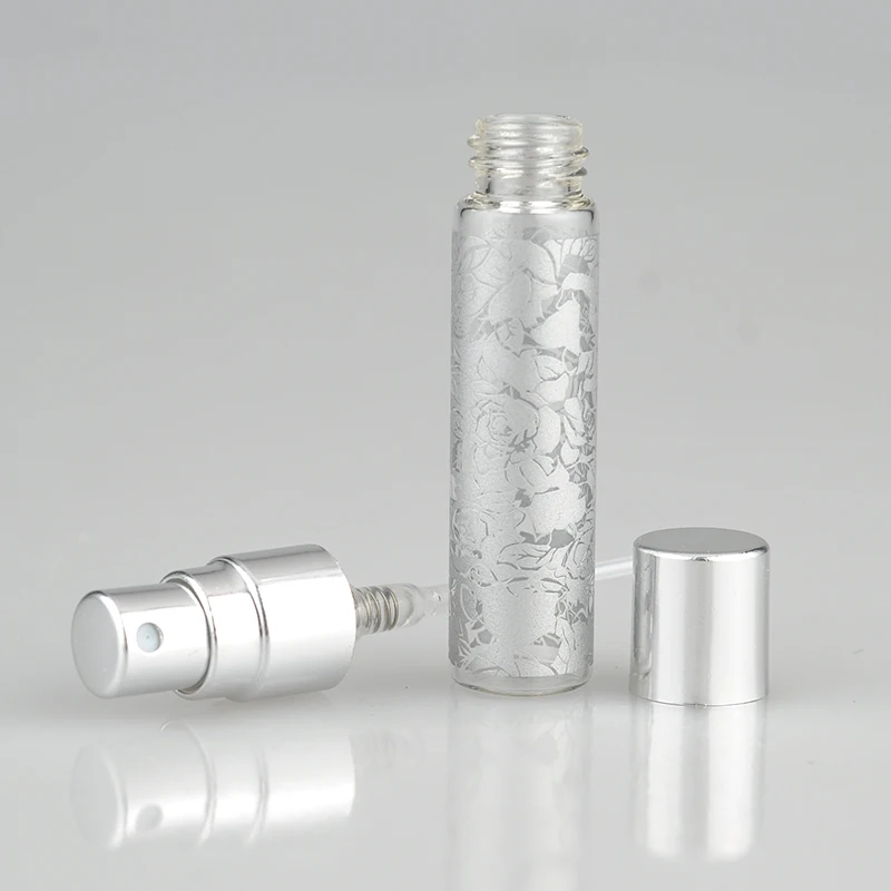Портативная стеклянная бутылка для духов 2 шт./лот 5 мл 10 новый стиль с алюминиевым