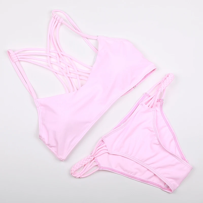 2018 сексуальные купальные трусики женские с низкой талией комплект из 2 предметов