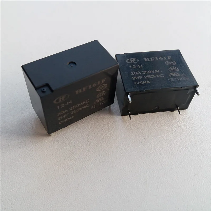 

5pcs HF Relay HF161F-12-H HF161F-012-H 250V 20A relay 4 pin relay 1NO 12VDC relay