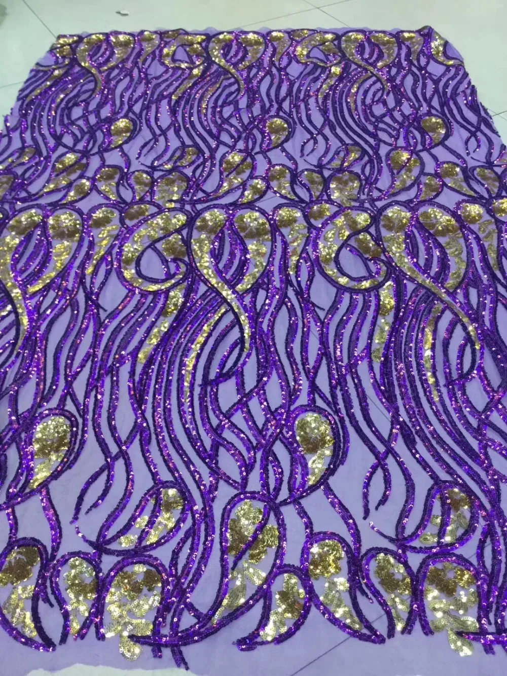 new 5yards xx28#5 colors mixed with color to make the sequined embroidery twisted thread for bridal wedding dress/sawing | Дом и сад