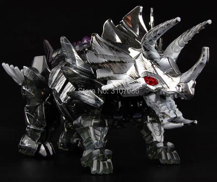 Трансформация фильм WeiJiang Triceratops Dinobot Slug темно-черный боевой урон динозавр сплав негабаритных действий игрушка робот