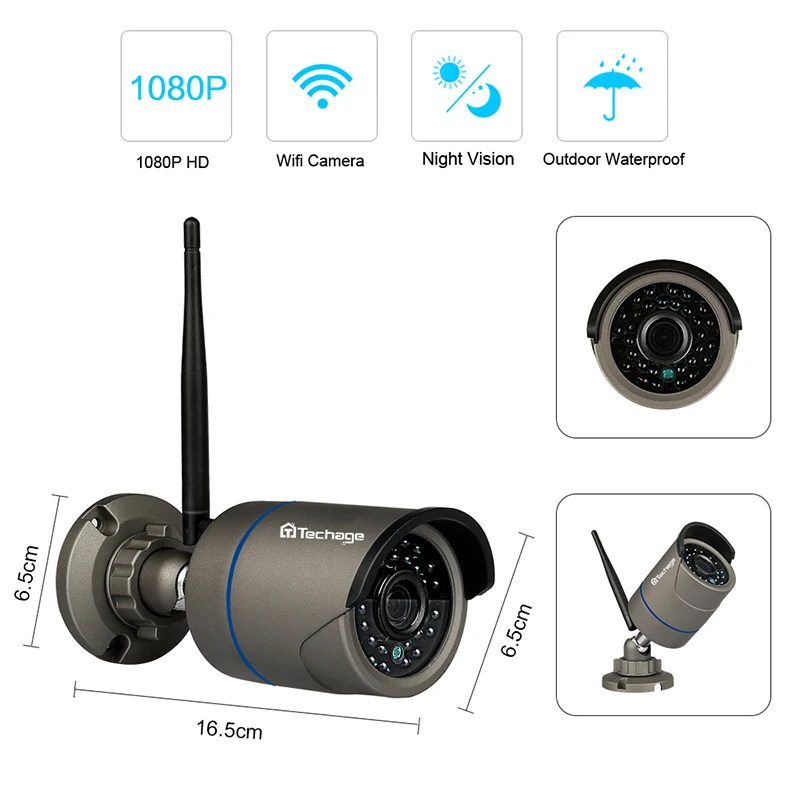 Techage Eseecloud P2P 8CH 960 P Wifi Беспроводной 12 &quotЖК дисплей монитор система NVR 1.3MP ИК ночного