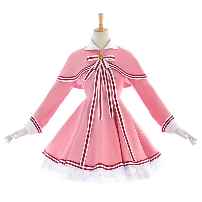 Аниме карта Captor Sakura Косплей Костюм новое платье на Хэллоуин боевой костюм