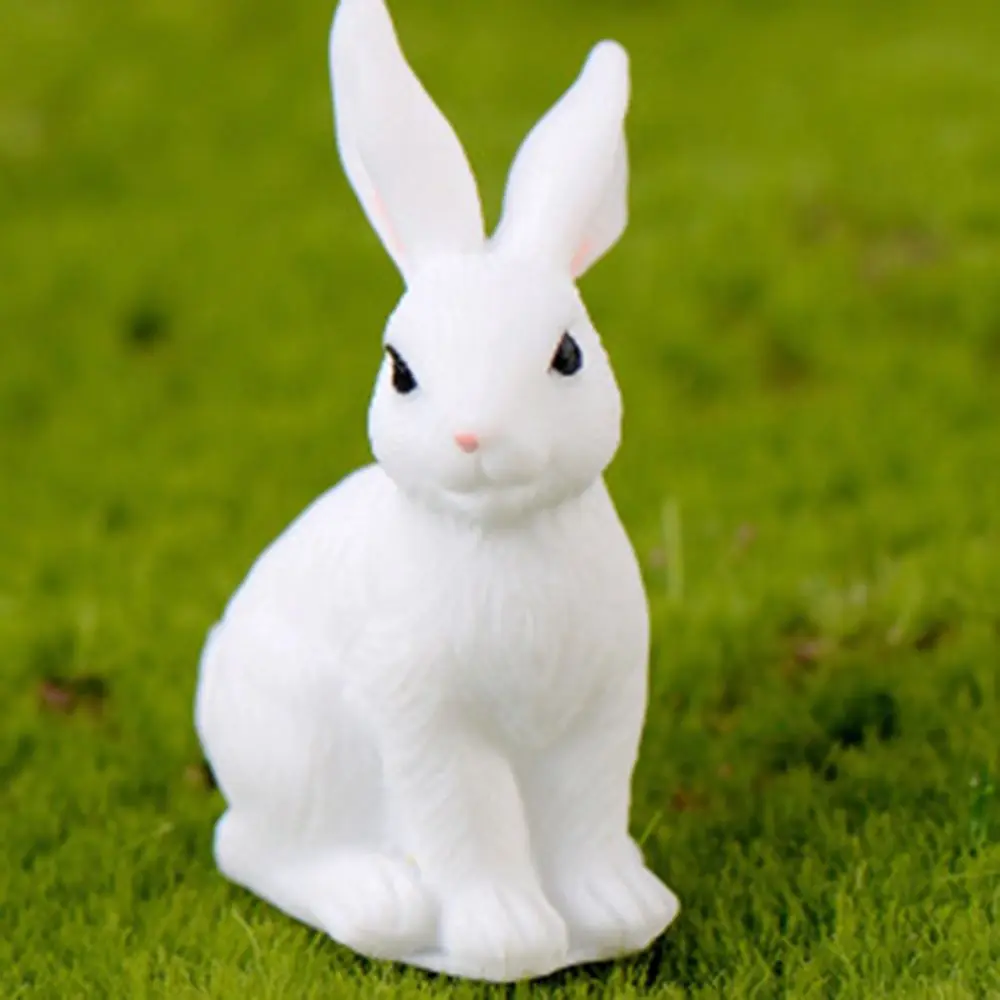 Полимерный домашний зеленый милый кролик DIY мини украшения счастливая семья