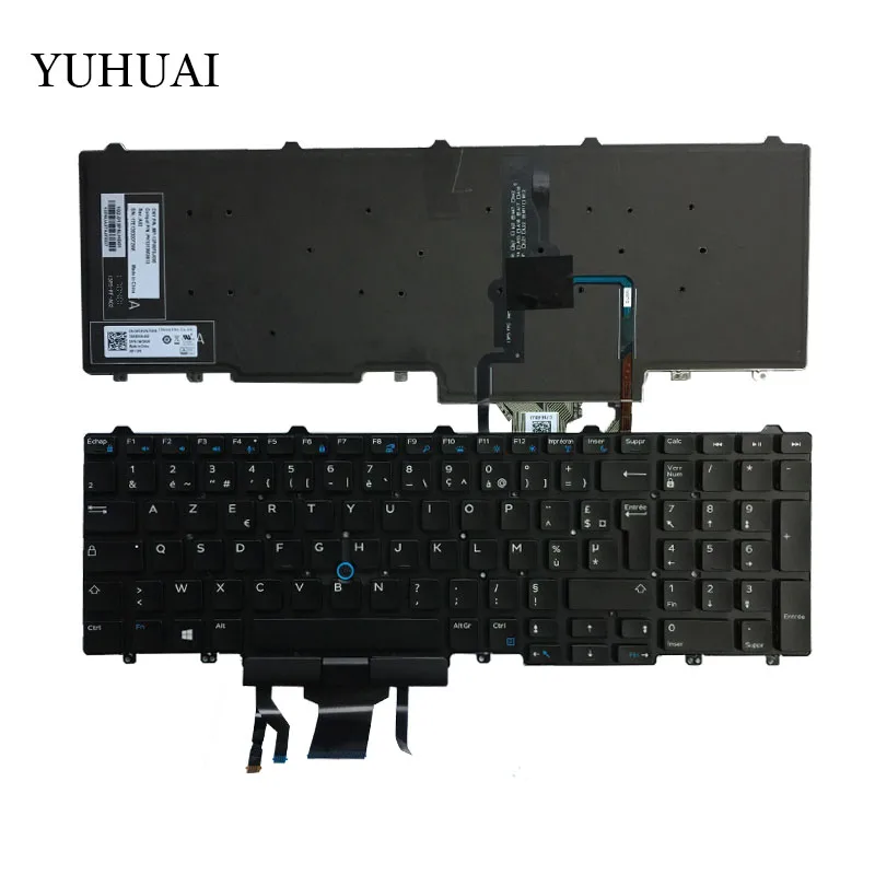 

French laptop keyboard for Dell Latitude 15 5000 E5550 E5570 FR with Backlight keyboard