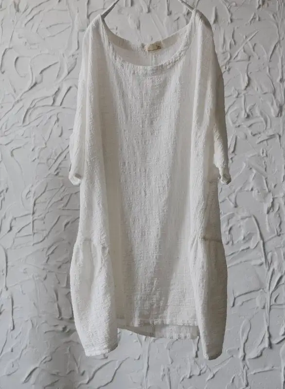 Рубашка ASYMSAY летняя однотонная Удобная с коротким рукавом Свободный Топ из