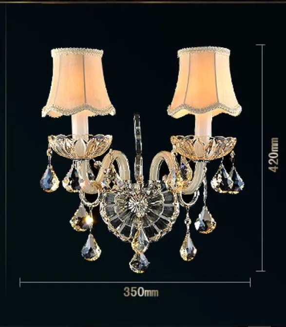 Современный хрустальный настенный светильник лампа для гостиной рядом с