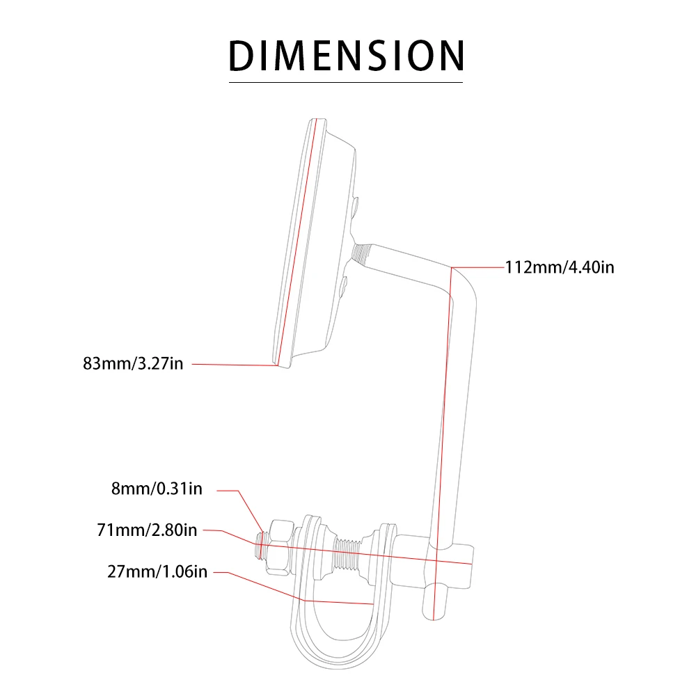 Универсальные аксессуары для мотоцикла CNC алюминиевые боковые зеркала заднего