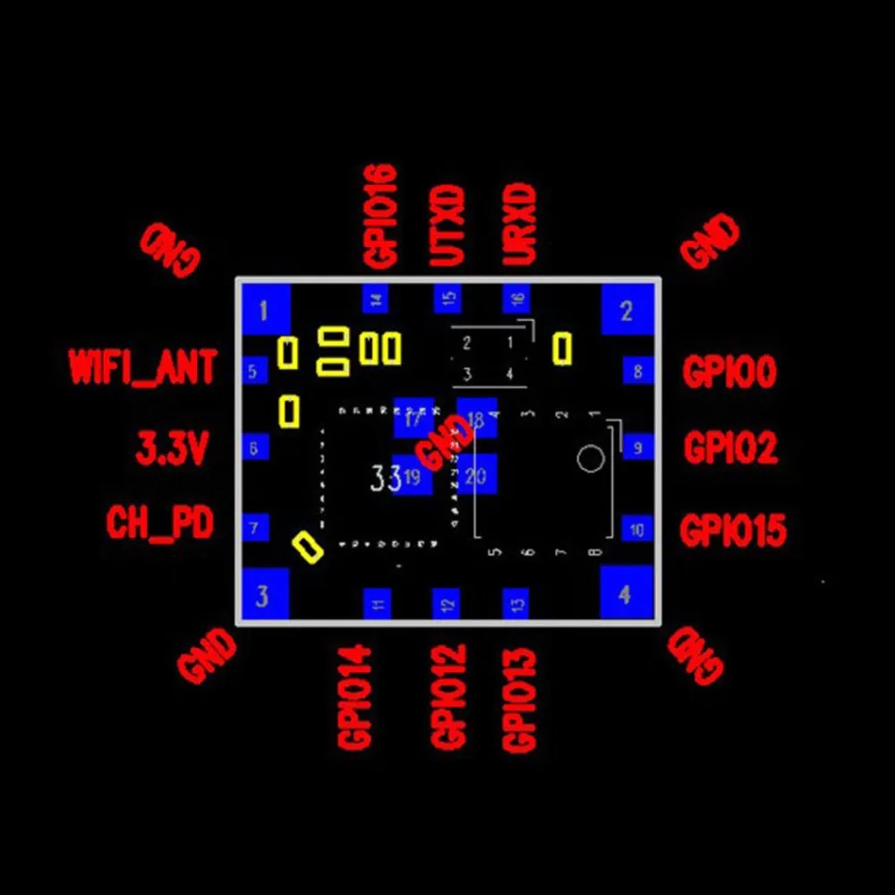 ESP8266 ESP 06 ESP06 Серийный порт беспроводной WiFi приемопередатчик модуль 25dbm 2 4G|Модули