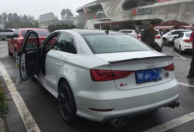 ABS пластик краски ing цвет задний багажник спойлер Подходит для Audi A3 S3 Седан 4 двери 2013