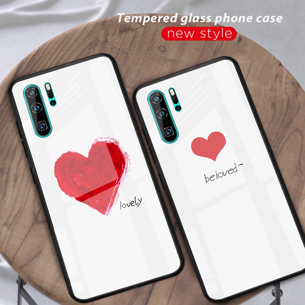 Glass Phone Case For Huawei P30 P20 Lite Pro Star Sky Pattern Tempered Mate 20 10 Mate20 | Мобильные телефоны и