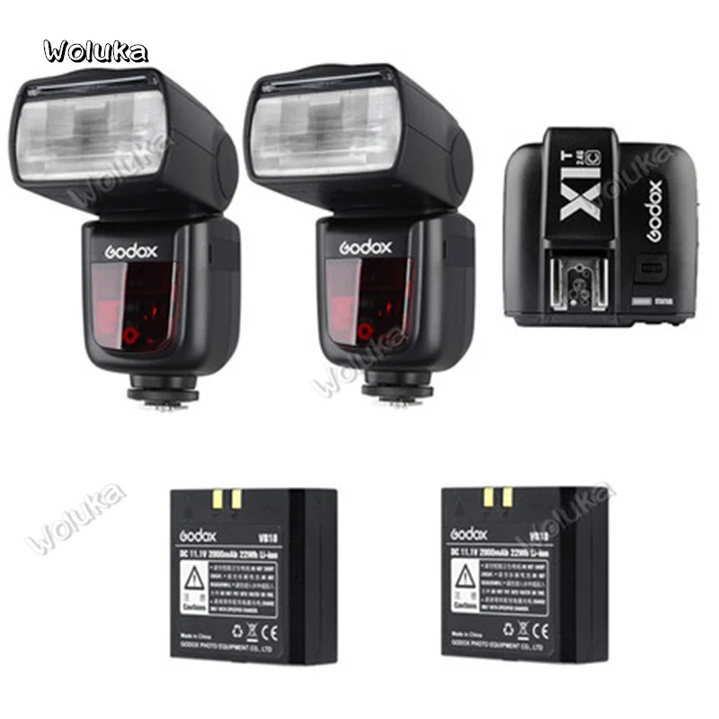 Godox V860 II * 2 + x1 Flash trigger C/N/F/S/O SLR camera flash machine lamp off set CD50 T03|Фотовспышки| |