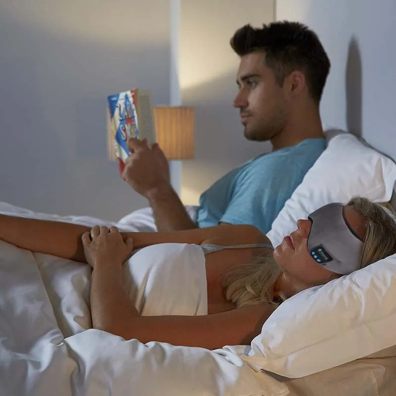 JINSERTA, беспроводные стерео наушники с Bluetooth, маска для сна, 5,0, Bluetooth, мягкие наушники для сна, поддержка громкой связи, маска для сна
