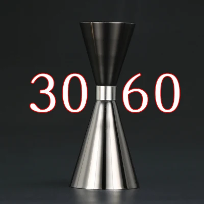 Black 30-60ml Горячие продажи японский стиль из нержавеющей стали Jigger барные меры барные инструменты барные аксессуары - Цвет: Black 30-60ml