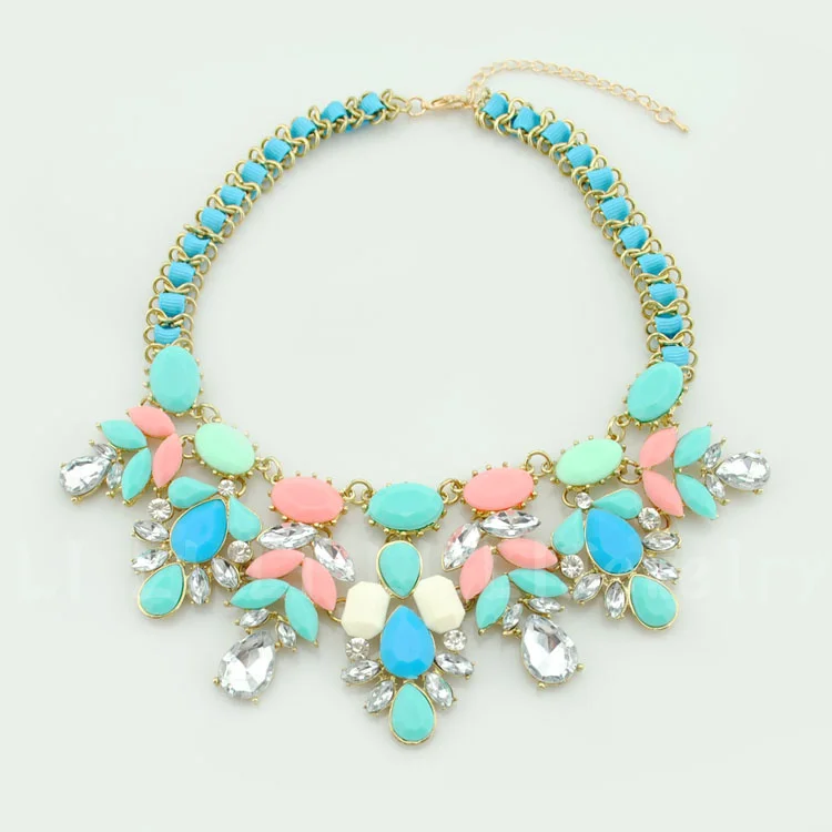 2015 новинка лето ювелирные изделия Chocker макси Colar цветок себе ожерелье воротник